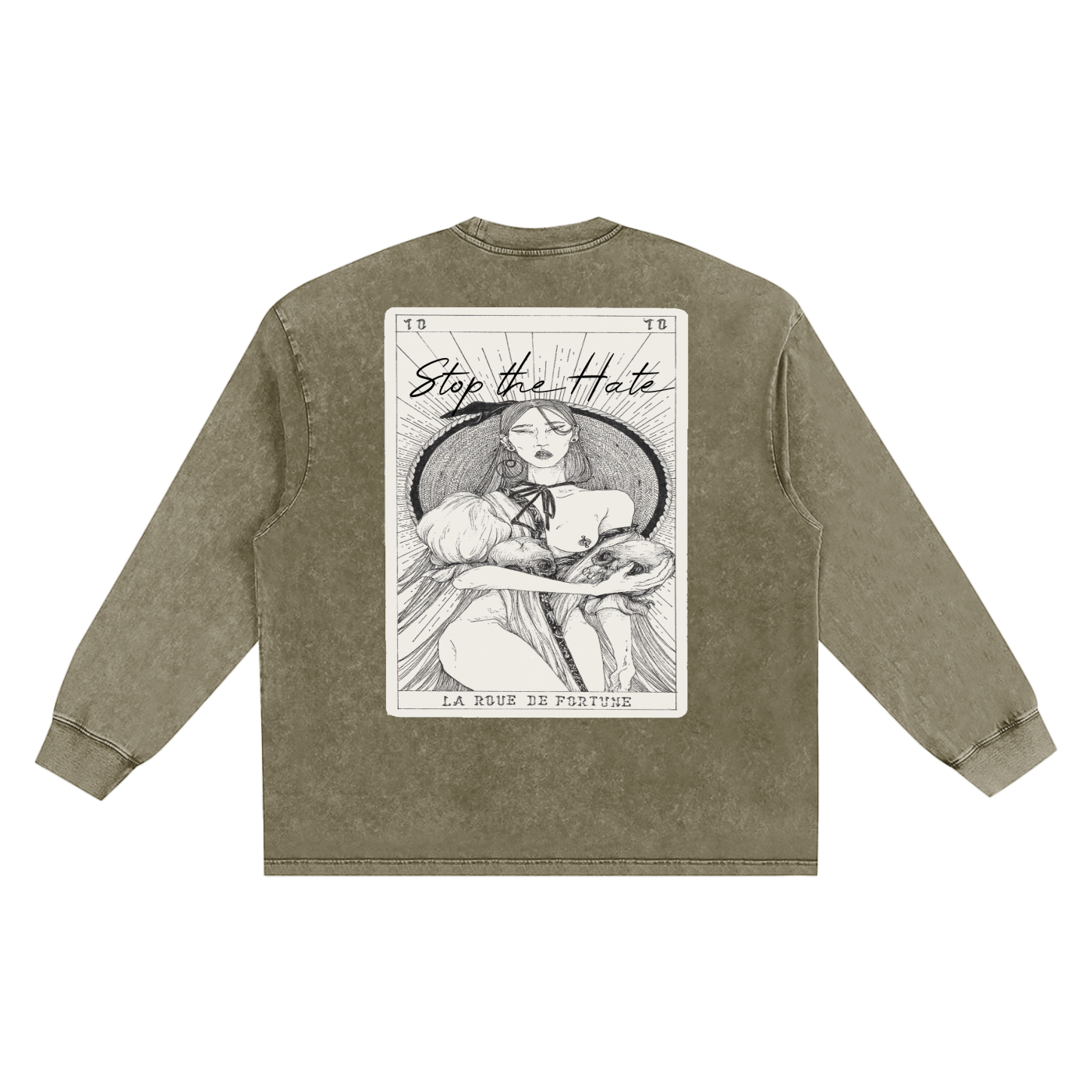 Snow Washed Frayed Edge T-Shirt