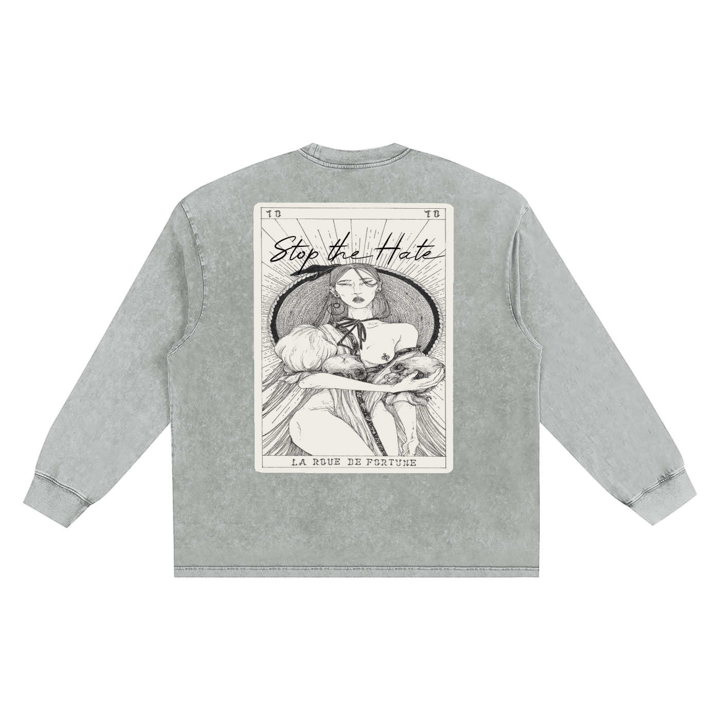 Snow Washed Frayed Edge T-Shirt