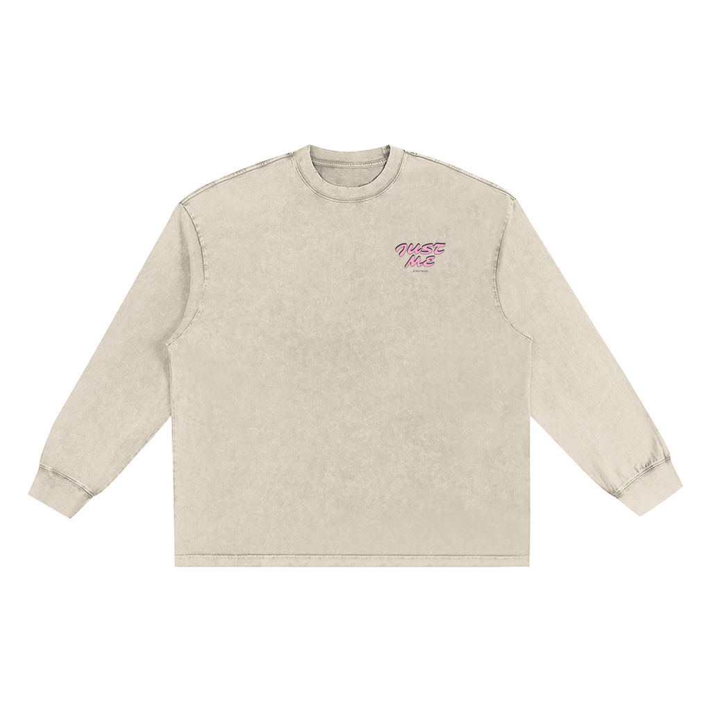 Snow Washed Frayed Edge T-Shirt