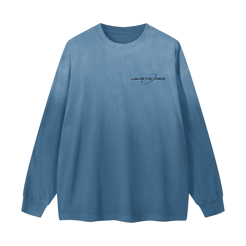 Gradient Washed Long Sleeve T-Shirt
